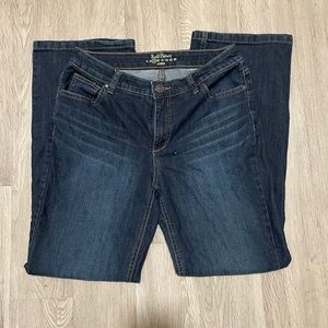 NWOT Ruff Hewn Women's Boot Cut Dark Wash Jeans Size 8 Short